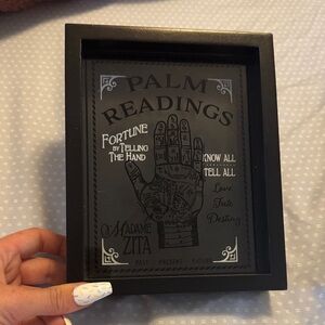 Black Palm Reading Wall Art